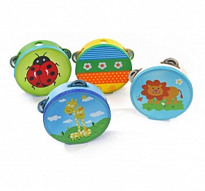 Деревянная игрушка – Бубен (Игрушки из дерева, Д212)